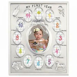 "השנה הראשונה שלי" מסגרת מזכרת לתינוקת